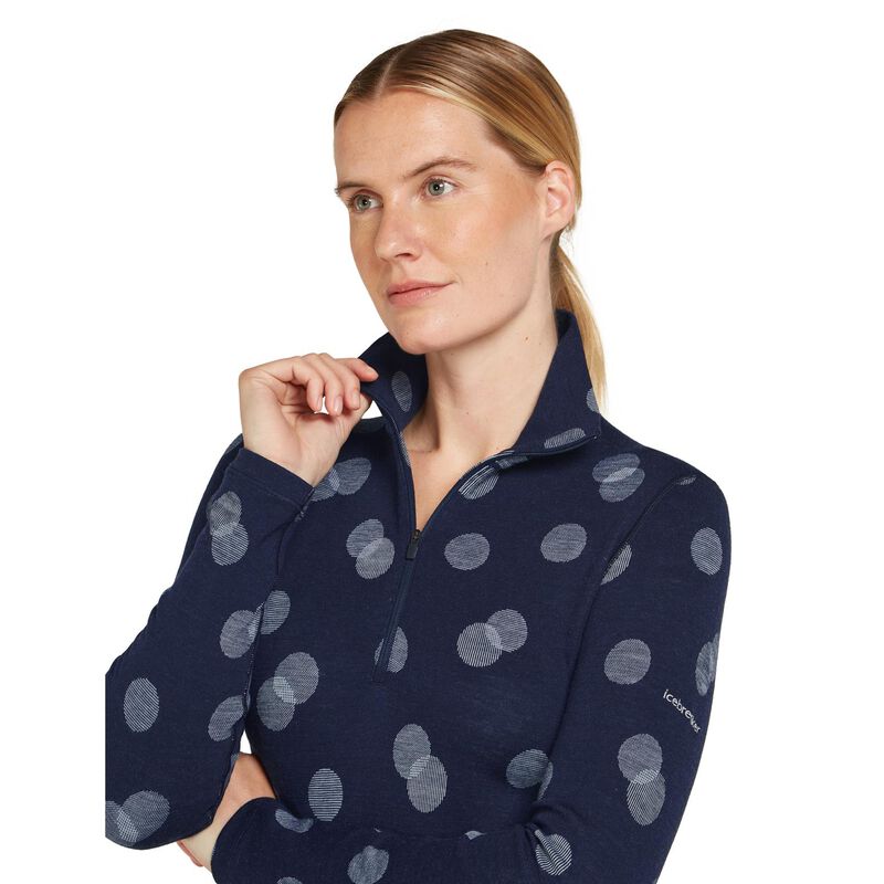 Icebreaker W Merino 260 Vertex LS Half Zip Falling Flakes image number 2